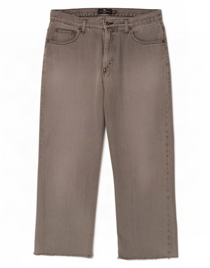 Jeans Marks & Spencer masculino Blue Harbour Capri W34 L23 algodão cinza