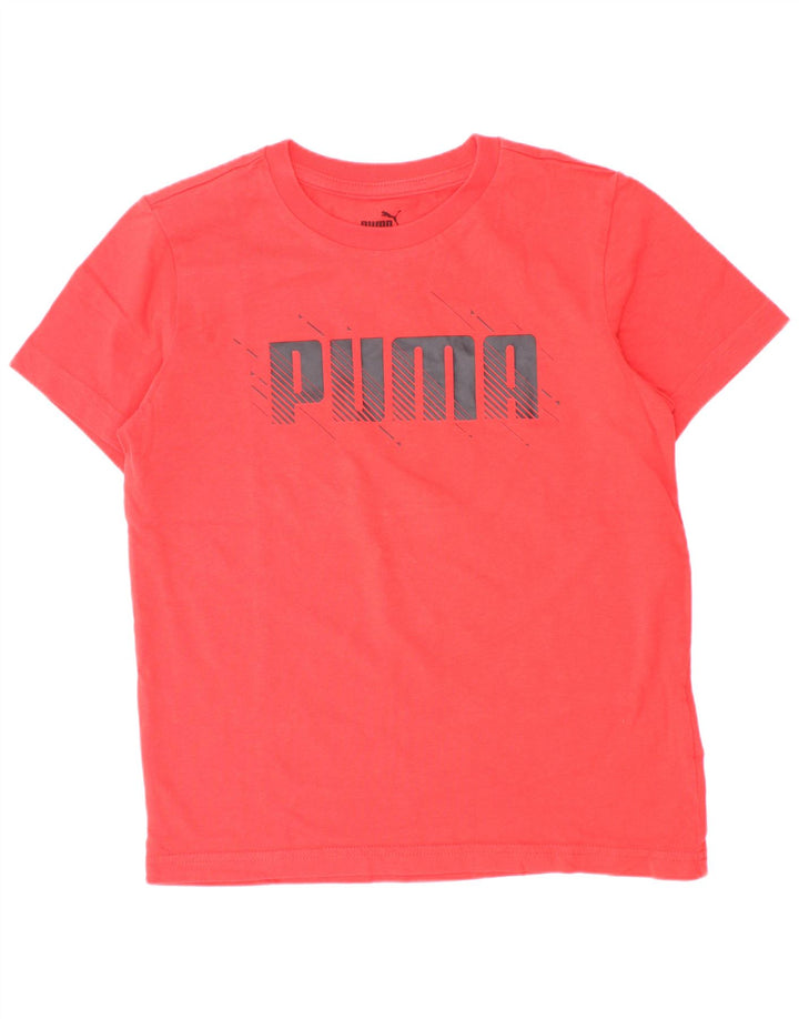 Camiseta Puma Boys Graphic Top 9-10 Anos Algodão Vermelho