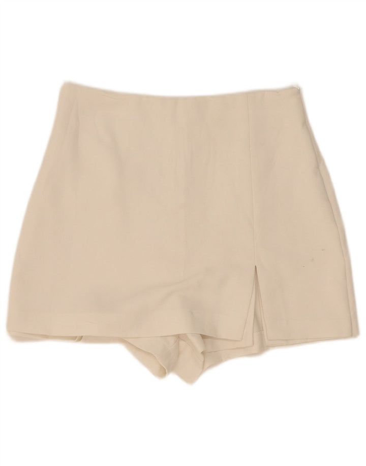 Zara Womens Skort Hot Pants Médio W28 Branco
