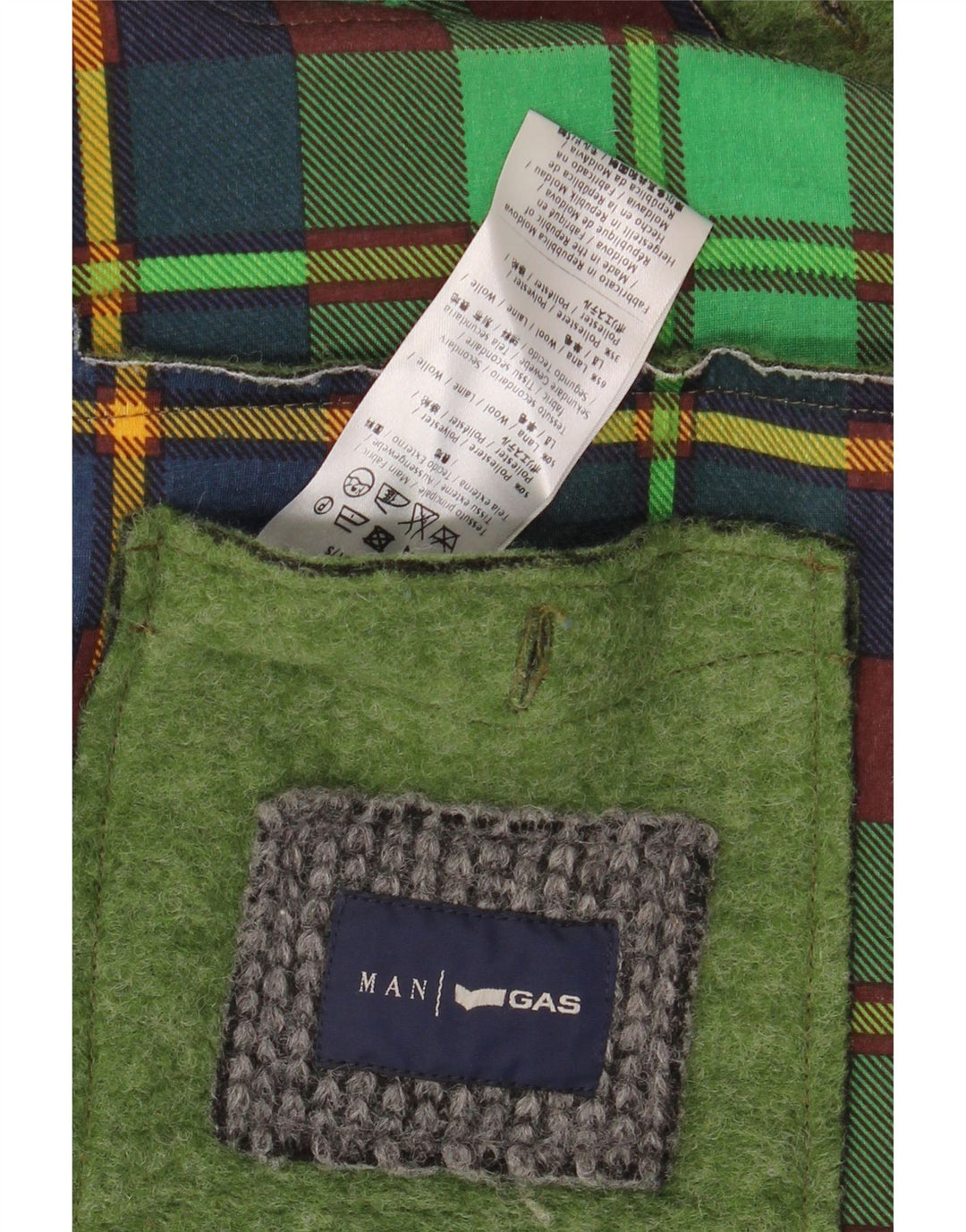 Jaqueta bomber masculina GAS UK 40 poliéster verde grande