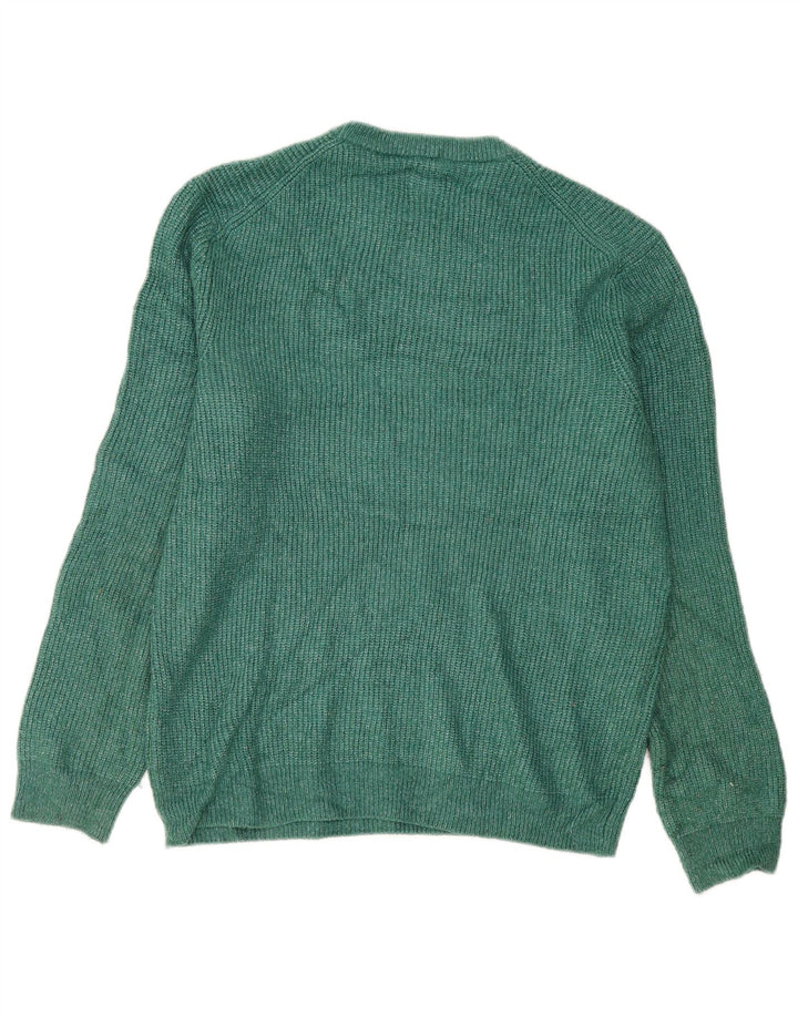 Suéter masculino Marks & Spencer com gola redonda, grande poliamida verde