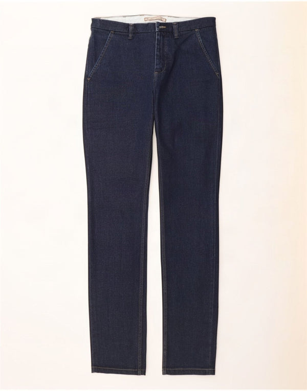 Massimo Rebecchi Mens Slim Jeans IT 50 Grande W34 L31 Azul Marinho Algodão