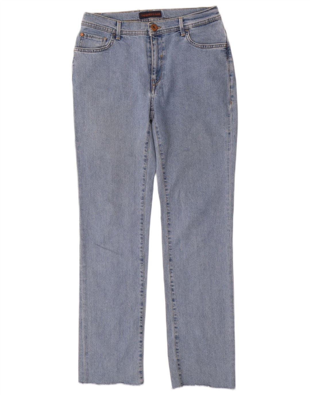 Jeans retos femininos TRUSSARDI W28 L30 azul poliéster