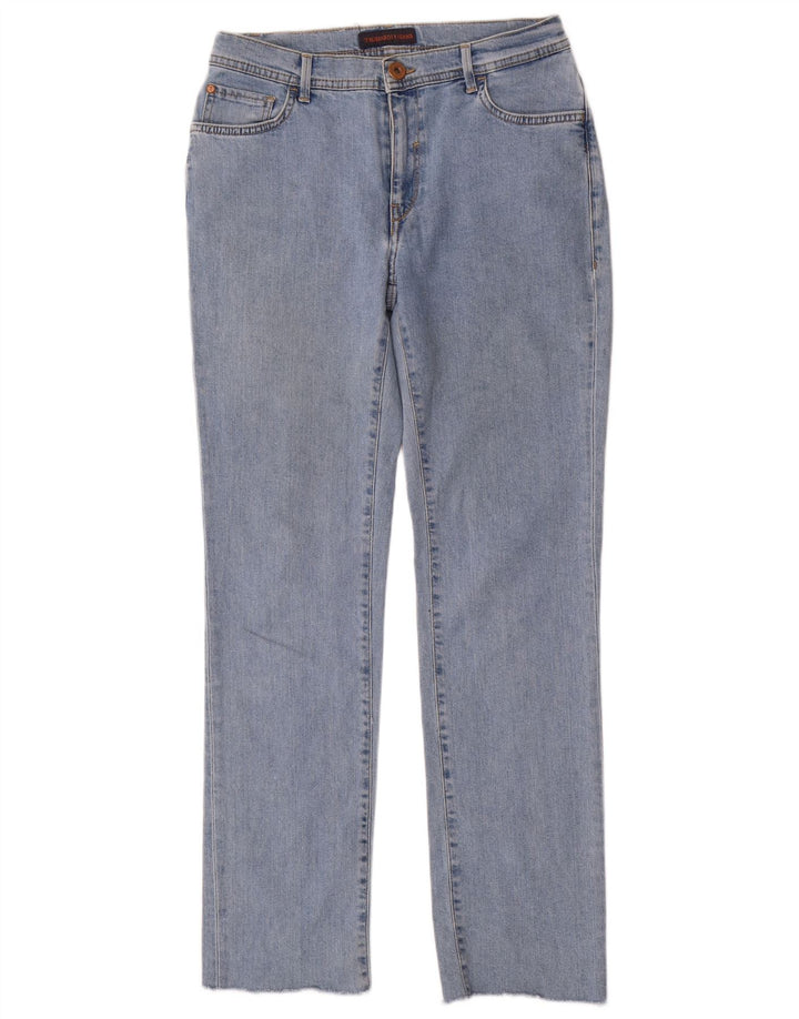 Jeans retos femininos TRUSSARDI W28 L30 azul poliéster