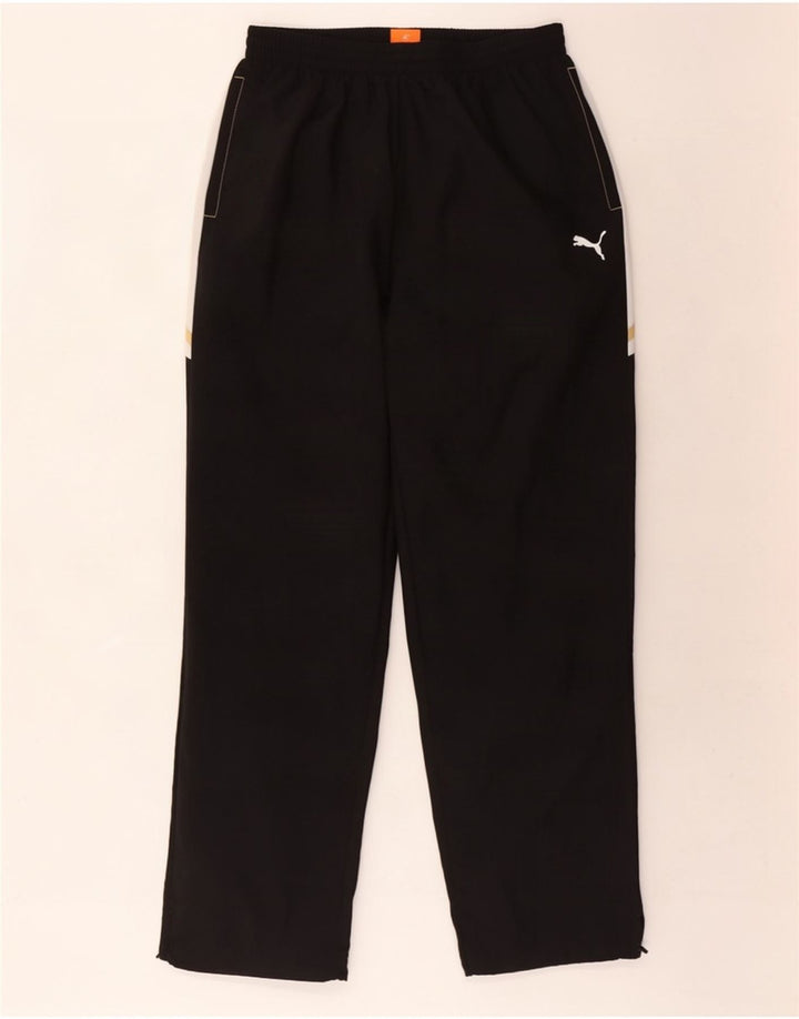 Calça de treino masculina Puma grande poliéster colorblock preto
