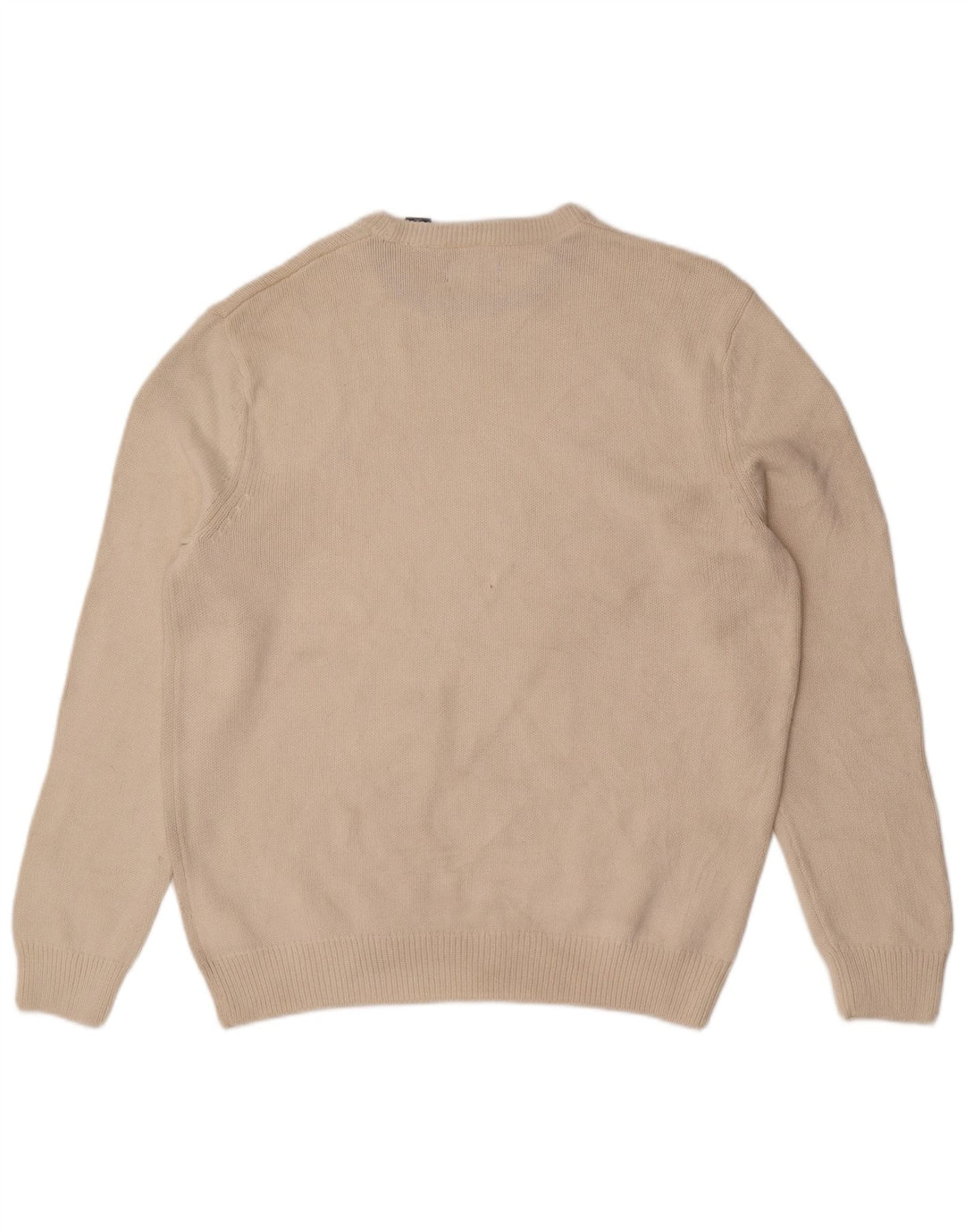 Suéter masculino Chaps com gola redonda, grande algodão branco