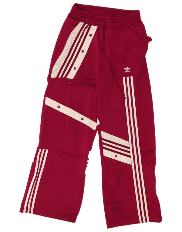 Calça Adidas Cargo Feminina UK 14 Médio Borgonha Colorblock