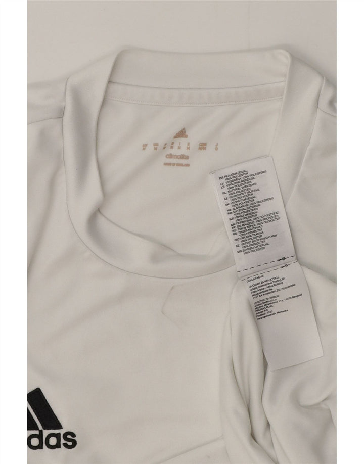 Camiseta Adidas Masculina Climalite Top Médio Poliéster Branco