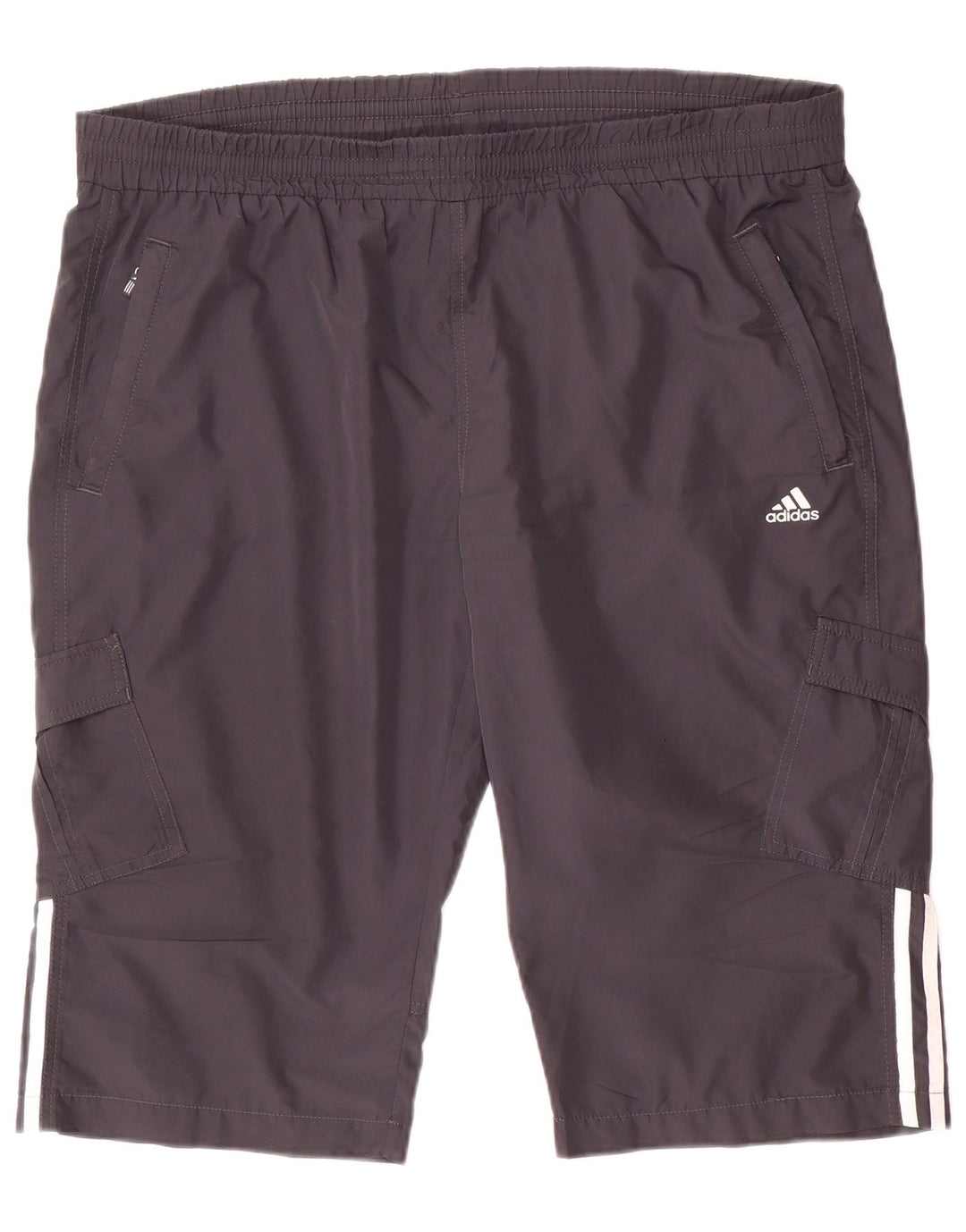 Shorts esportivos femininos Adidas UK 22 2XL cinza poliéster