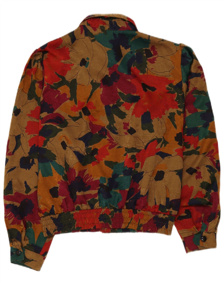 Blusa feminina JORG PETERSON EU 42 grande floral multicolorida