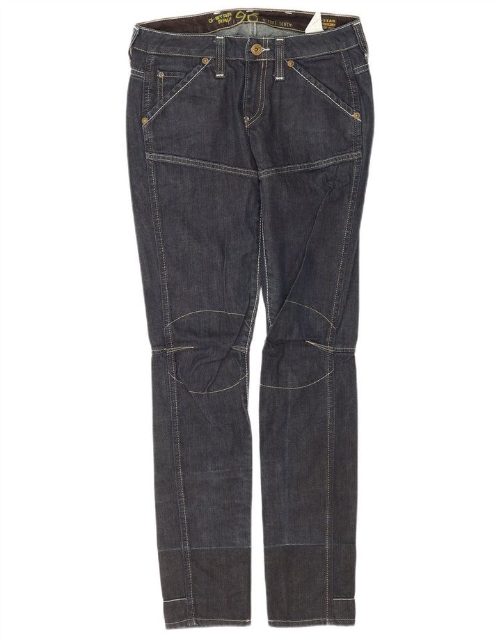Jeans slim feminino G-Star W26 L32 algodão azul marinho