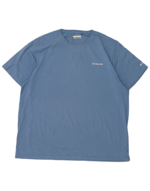 Camiseta gráfica masculina Columbia Top 2XL algodão azul