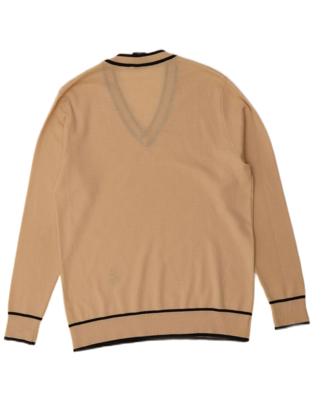 Suéter masculino ASCOT com decote em V IT 54 XL lã bege