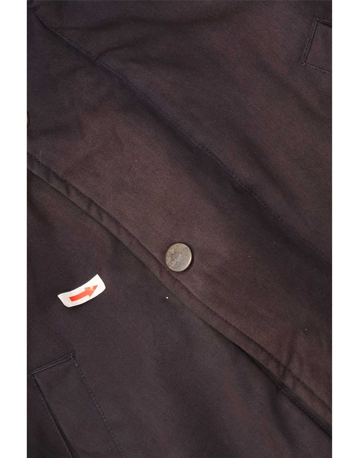 Jaqueta corta-vento masculina Carhartt com capuz Reino Unido 36 poliéster azul marinho pequeno