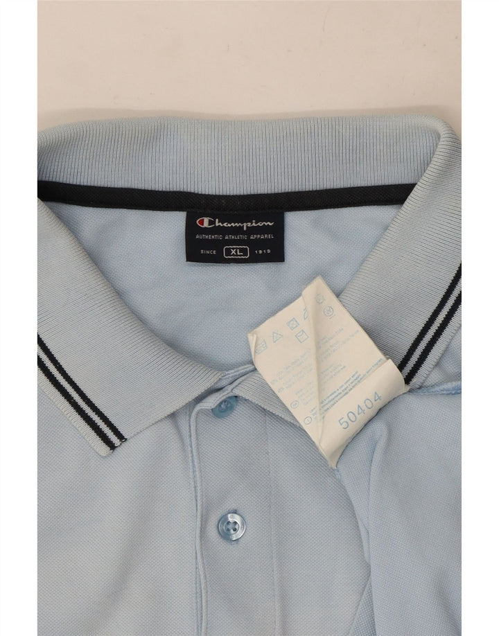 Camisa polo masculina Champion XL azul algodão