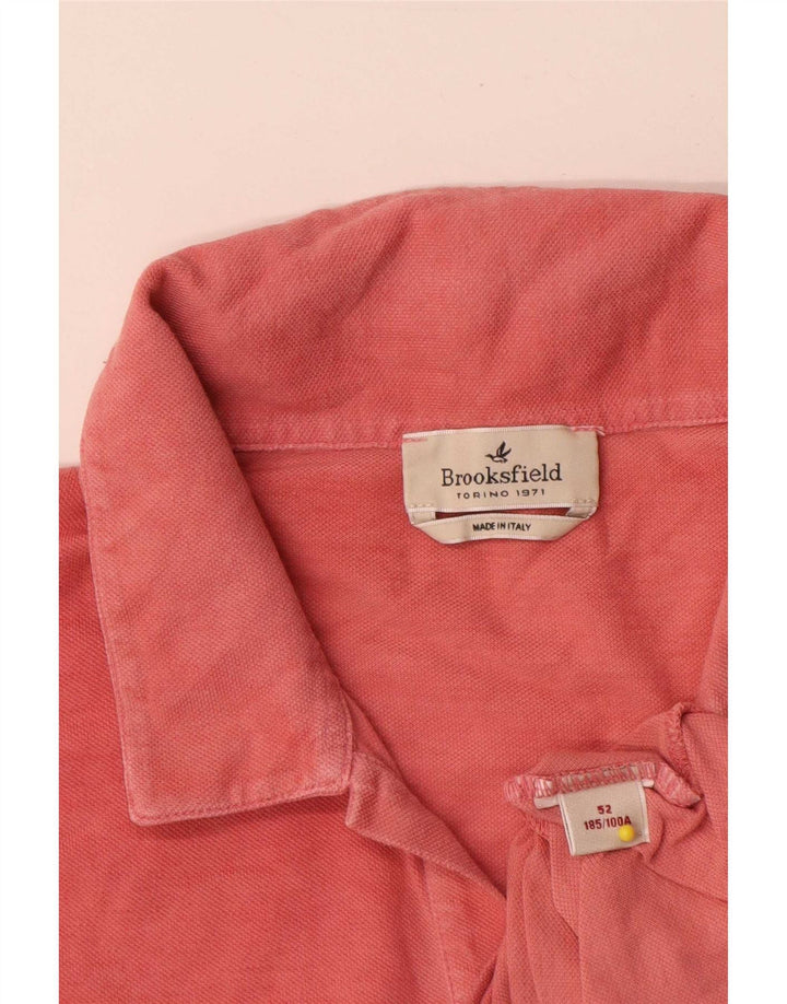 Camisa polo masculina Brooksfield IT 52 grande vermelha