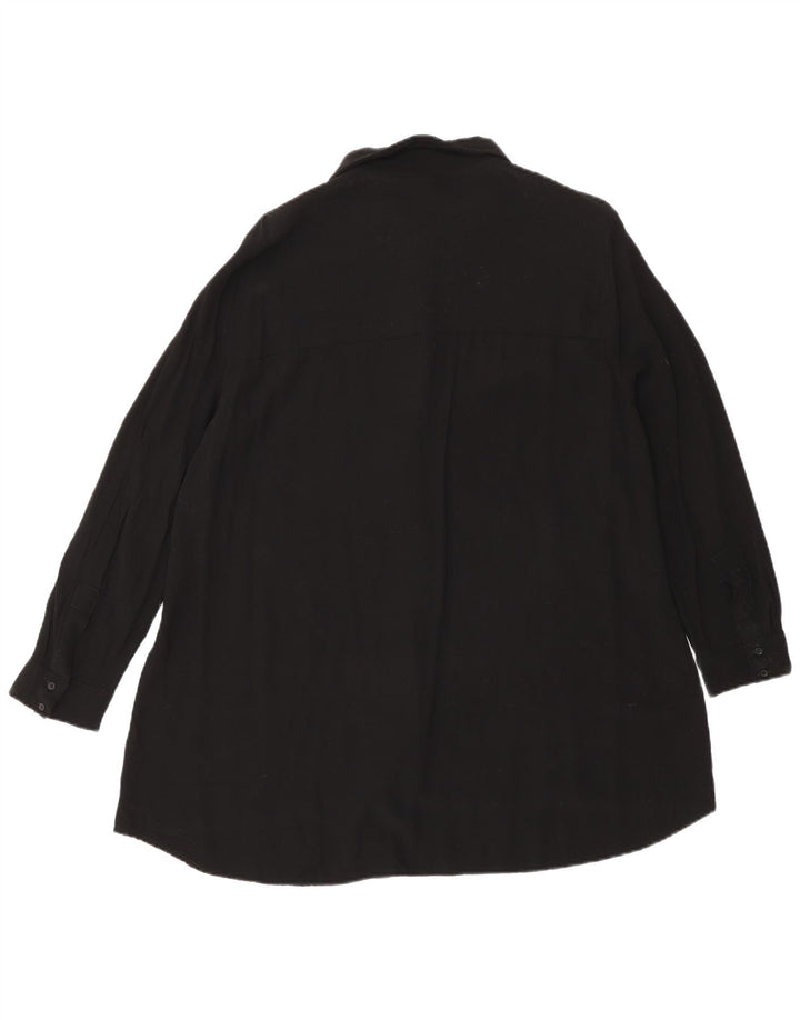 Zara Vestido Shift Feminino Reino Unido 18 XL Preto