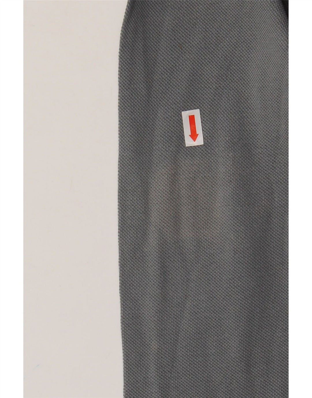 FRED PERRY Top masculino de manga comprida de algodão cinza médio