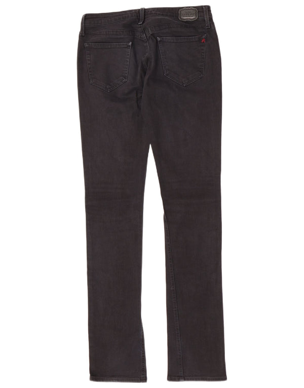 Calça jeans feminina Replay Pattie Super Low Slim W31 L36 azul marinho algodão