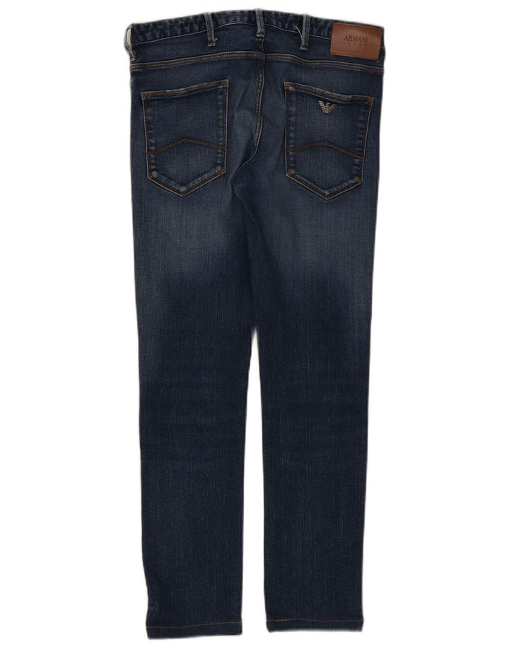 Calça Jeans Slim Feminina Armani W32 L29 Azul