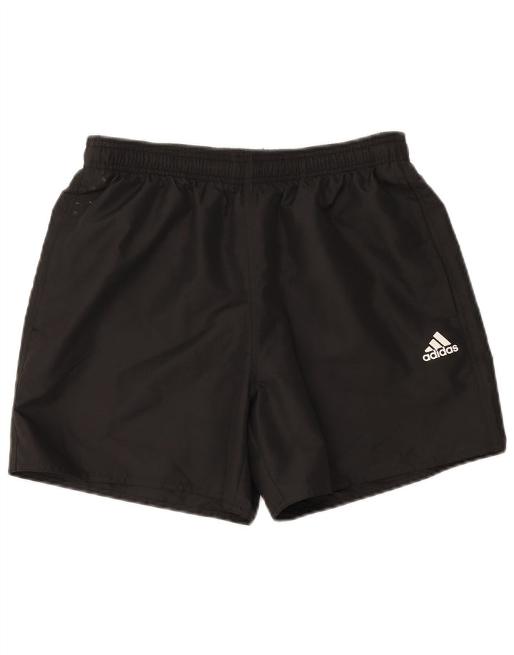 Shorts esportivos masculinos ADIDAS grande poliéster preto