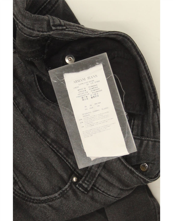 ARMANI Jeans Slim Feminino W29 L30 Algodão Preto