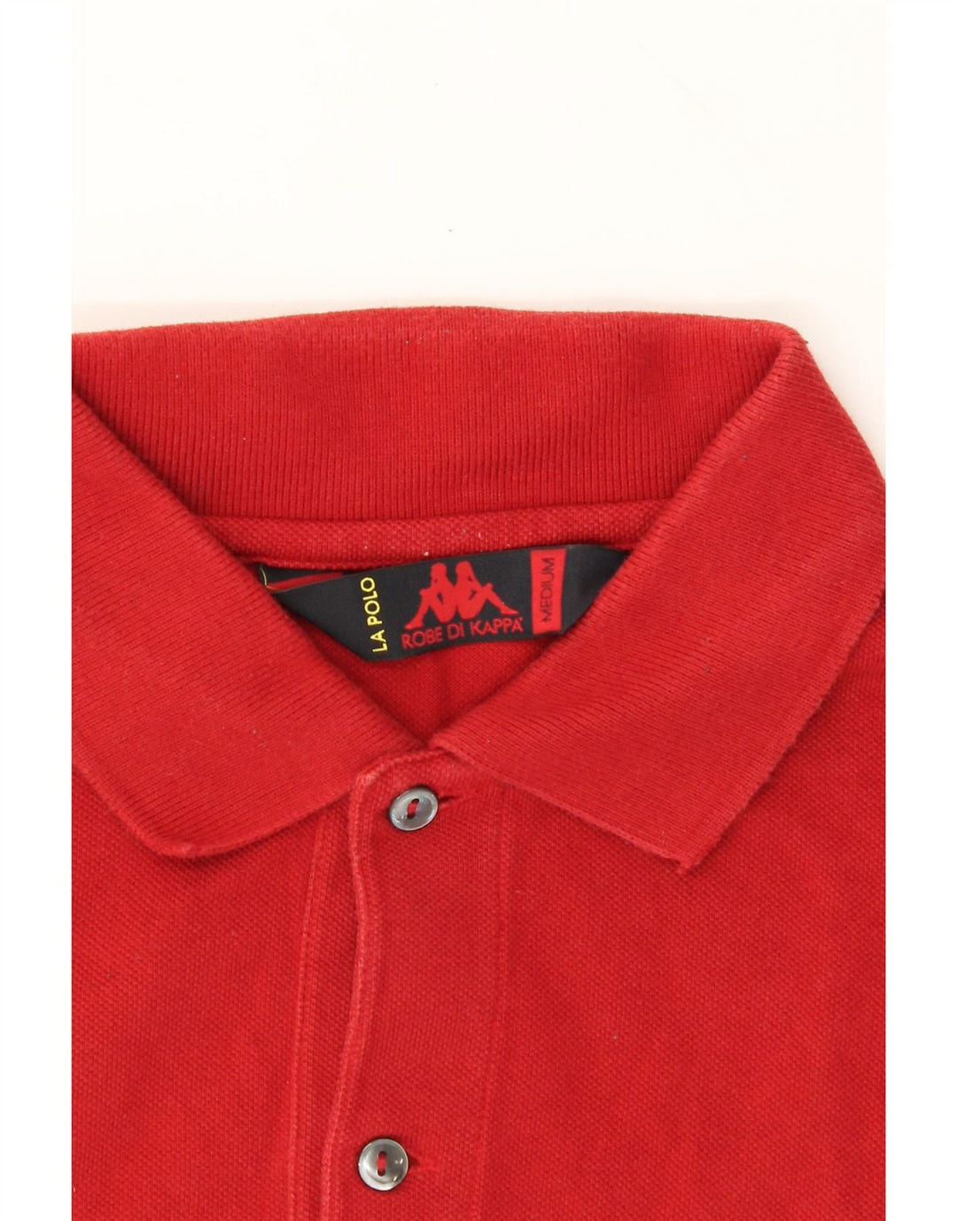 KAPPA Mens Polo Shirt Medium Red Cotton Vintage Kappa and Second-Hand Kappa from Messina Hembry 
