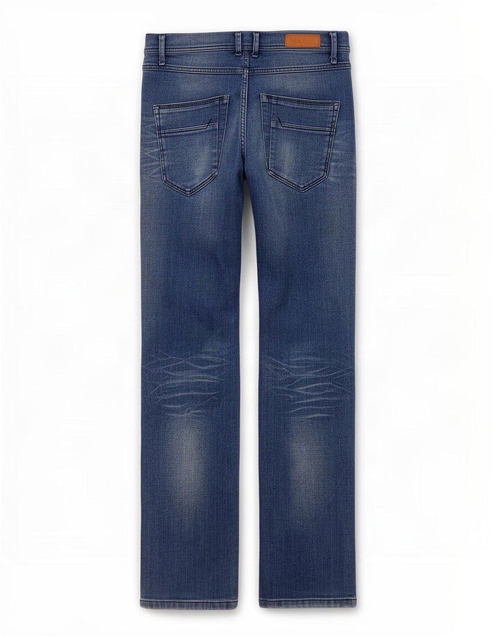 Zara Mens Jeans Slim Distressed EU 38 Pequeno W30 L32 Azul