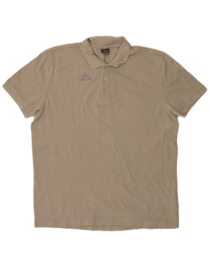 Camisa polo masculina Kappa 2XL algodão bege