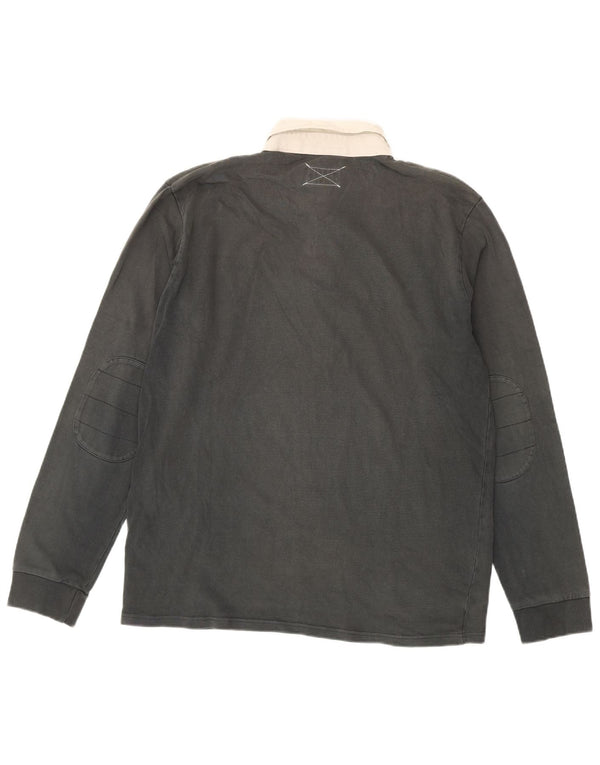 Camisa polo masculina de rugby de manga comprida WOOLRICH XL algodão verde