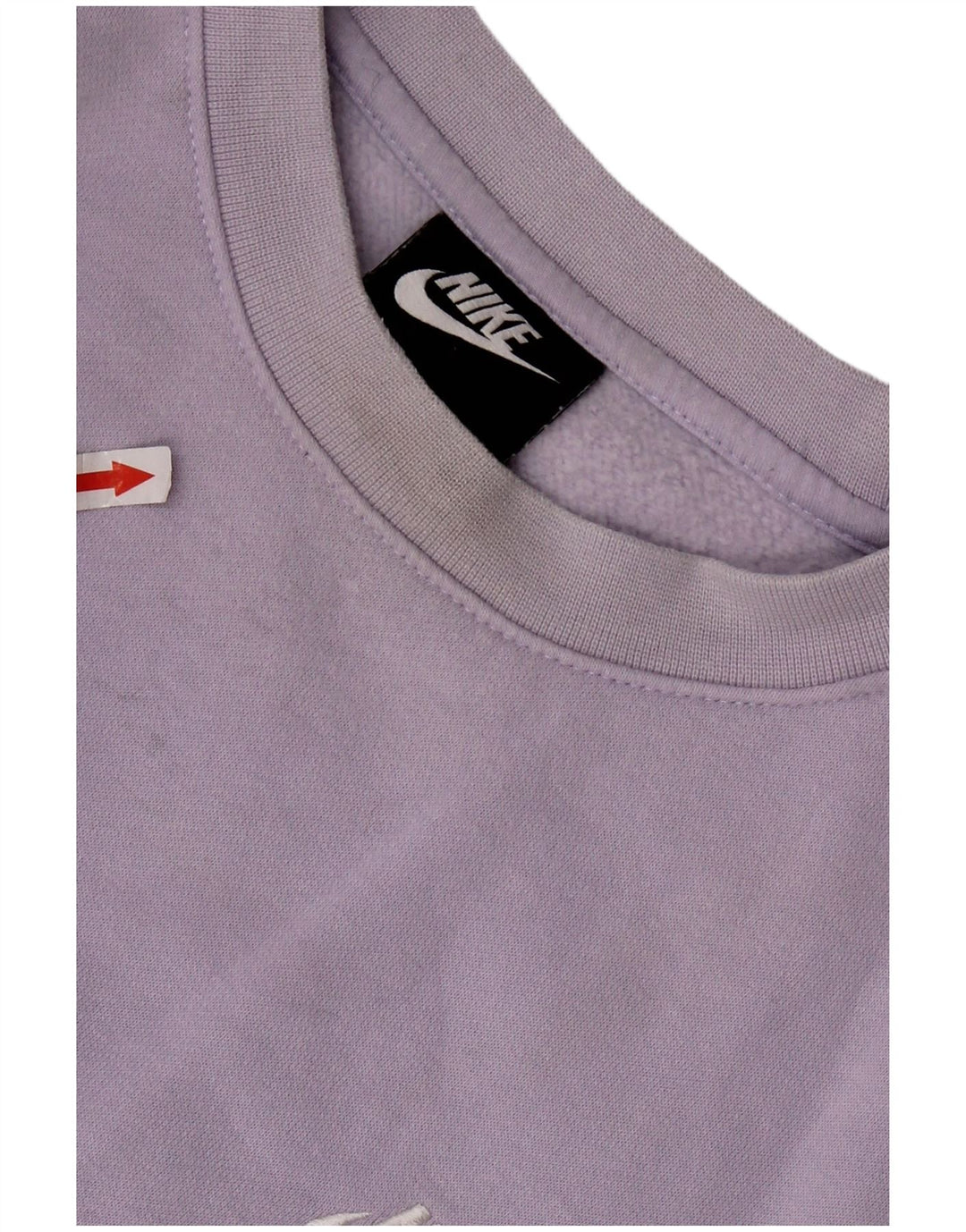 Nike masculino solto ajuste moletom jumper pequeno algodão roxo