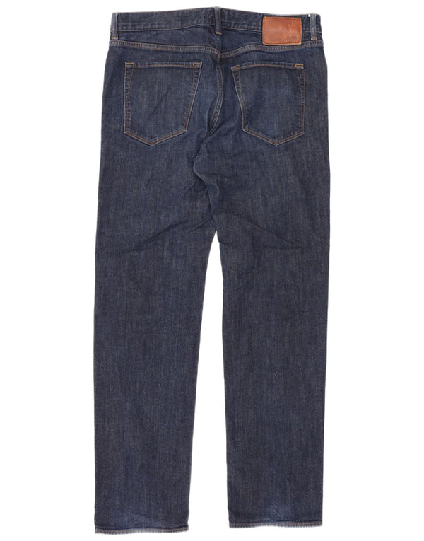 Hugo Boss Calça jeans reta masculina W36 L33 azul marinho