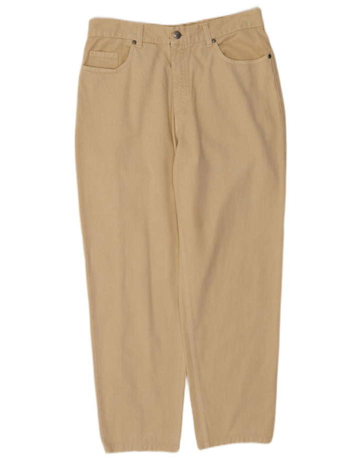 Jacky-O Mens Tapered Jeans W34 L30 Algodão Bege