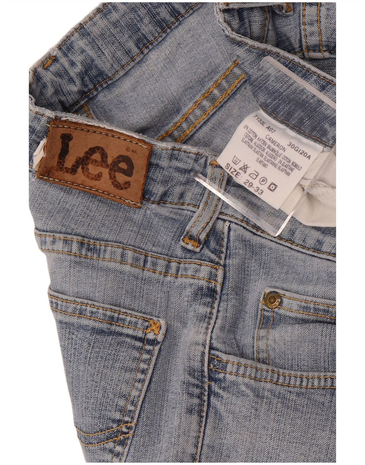Lee Womens Cameron Straight Jeans W29 L33 Azul Algodão