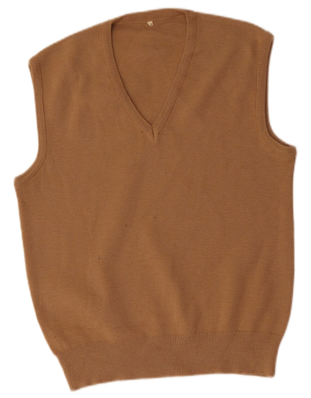Colete masculino vintage regata IT 48 lã bege médio