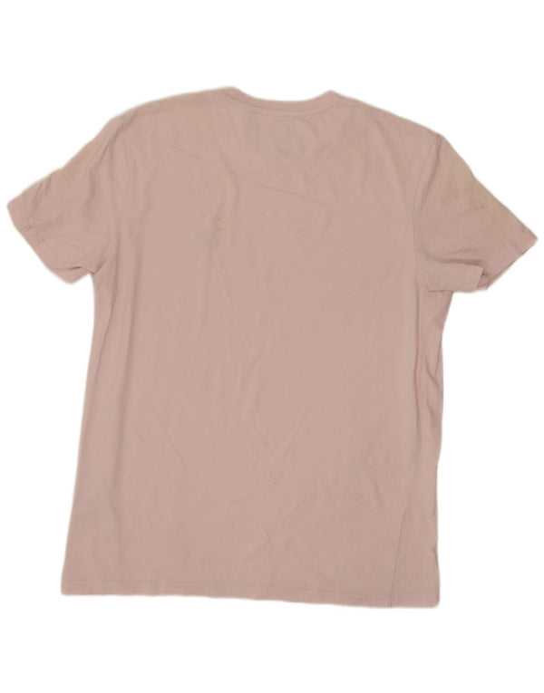 Camiseta masculina LYLE & SCOTT Top médio algodão rosa