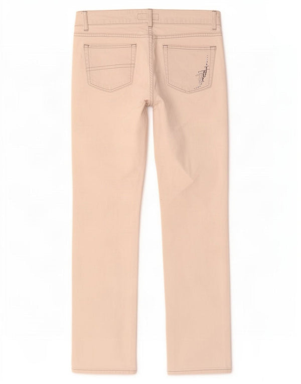 Jeans retos femininos Trussardi W29 L30 algodão branco