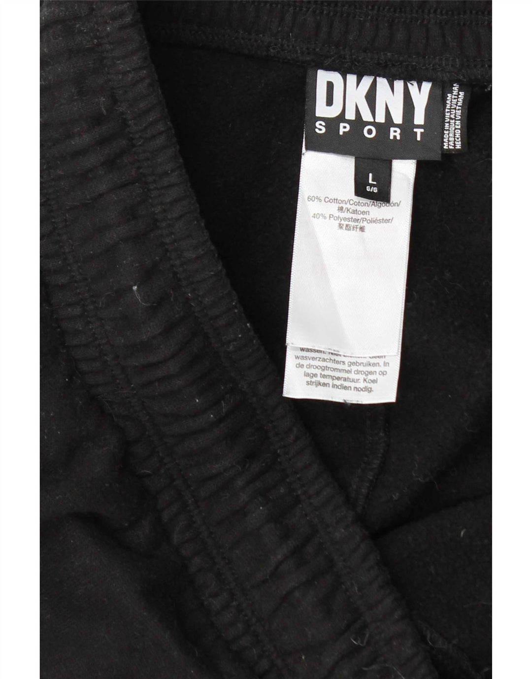Calça esportiva masculina Dkny joggers grande algodão preto