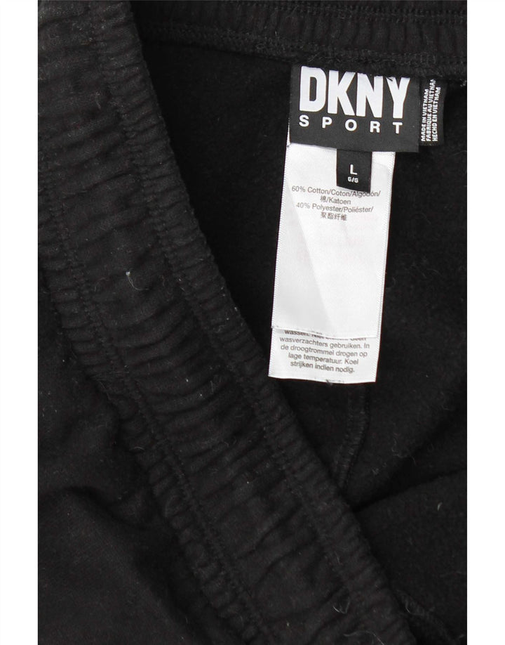 Calça esportiva masculina Dkny joggers grande algodão preto