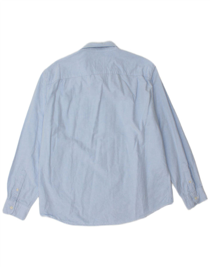 Camisa masculina clássica AMERICAN EAGLE de algodão azul grande