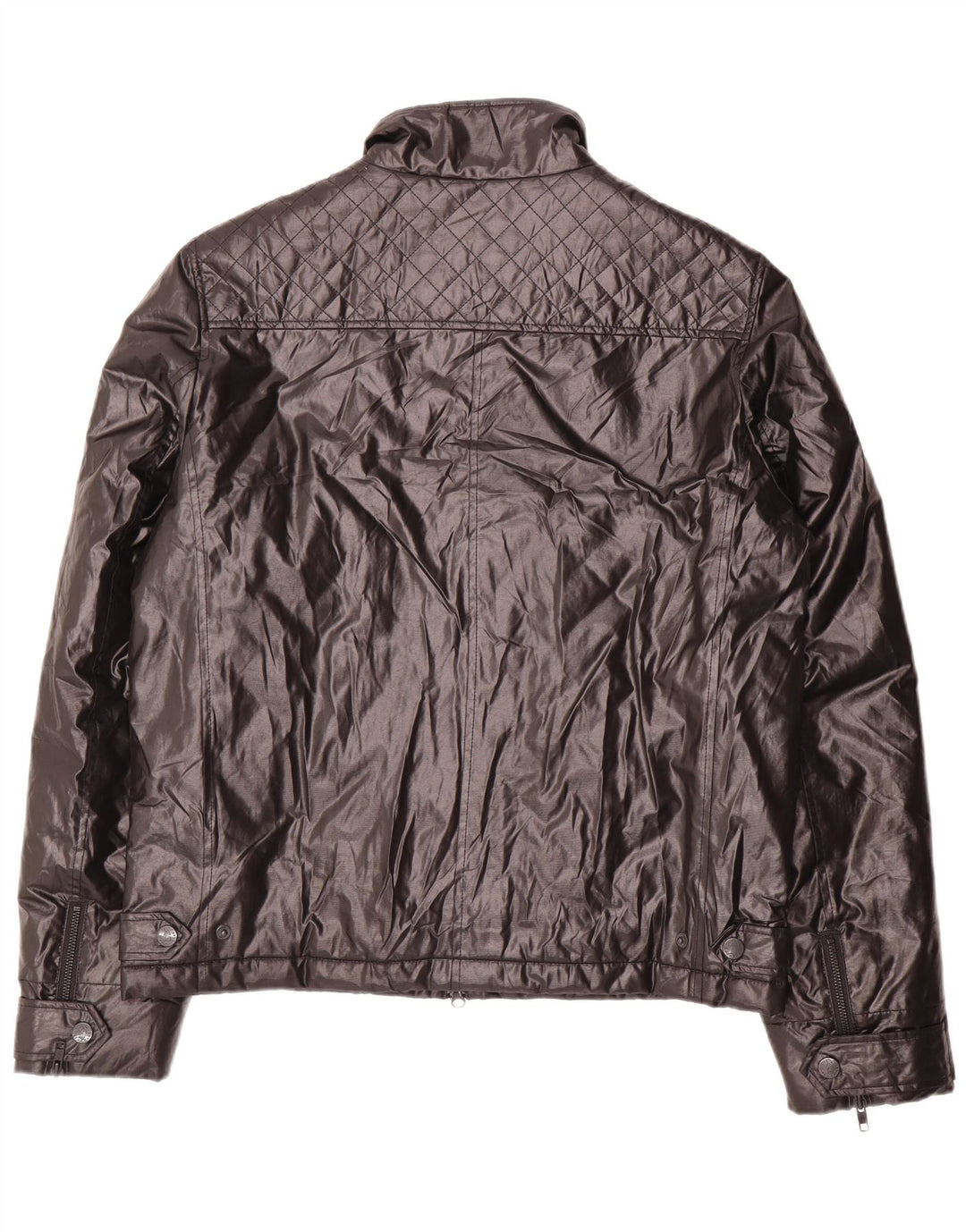 Refrigue Mens Bomber Padded Jacket UK 40 Grande Poliéster Preto