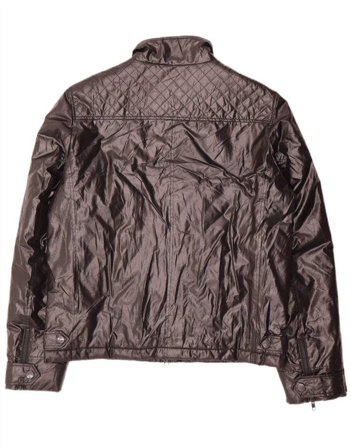 Refrigue Mens Bomber Padded Jacket UK 40 Grande Poliéster Preto