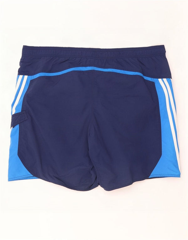 Shorts de natação masculino Adidas XL azul marinho Colourblock Nylon