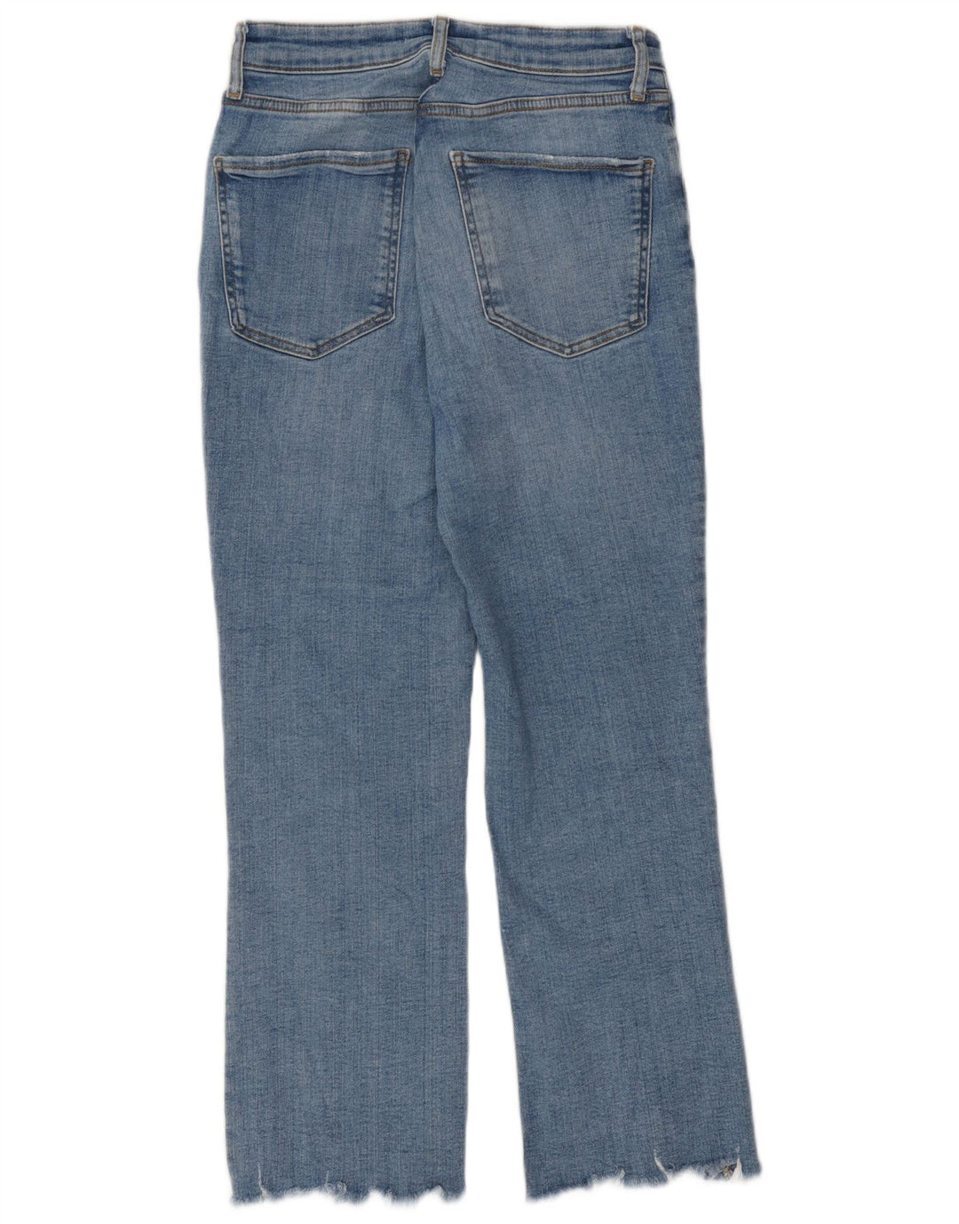 Calça jeans reta feminina Zara EU 38 pequena W28 L26 azul