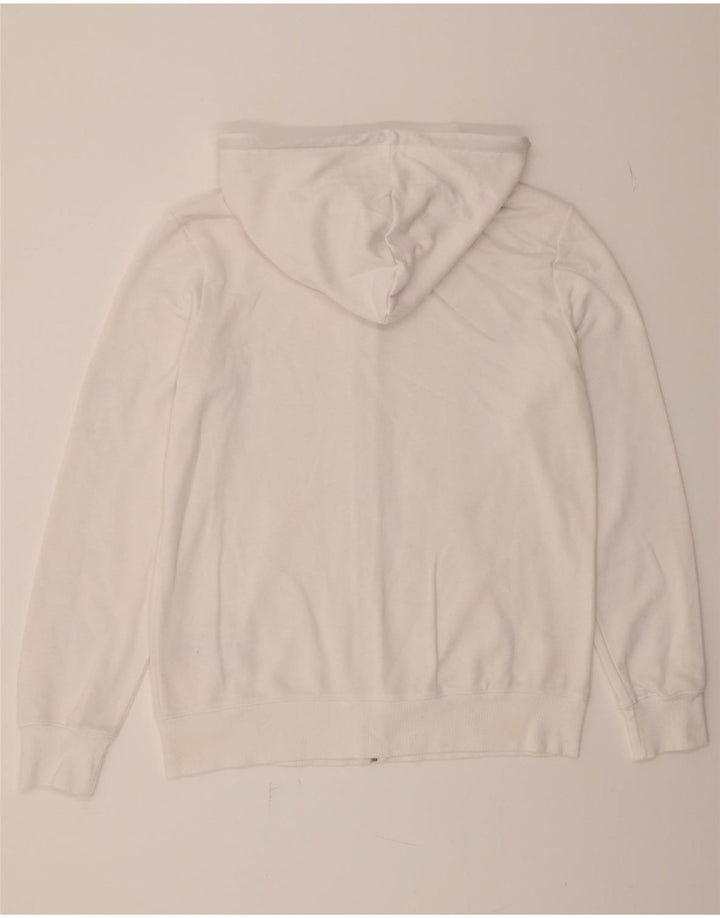 CHAMPION Womens Graphic Zip Hoodie Sweater UK 20 2XL White Cotton Vintage Champion and Second-Hand Champion from Messina Hembry 