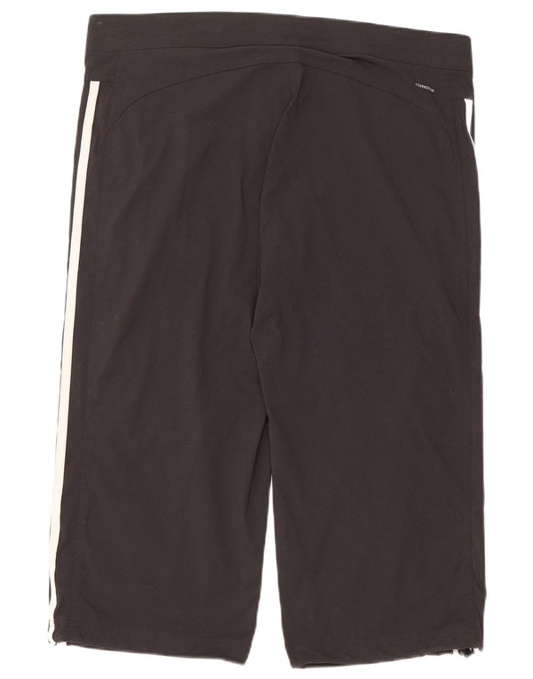 ADIDAS Womens Climalite Bermuda Sport Shorts UK 14 Médio Preto Poliamida