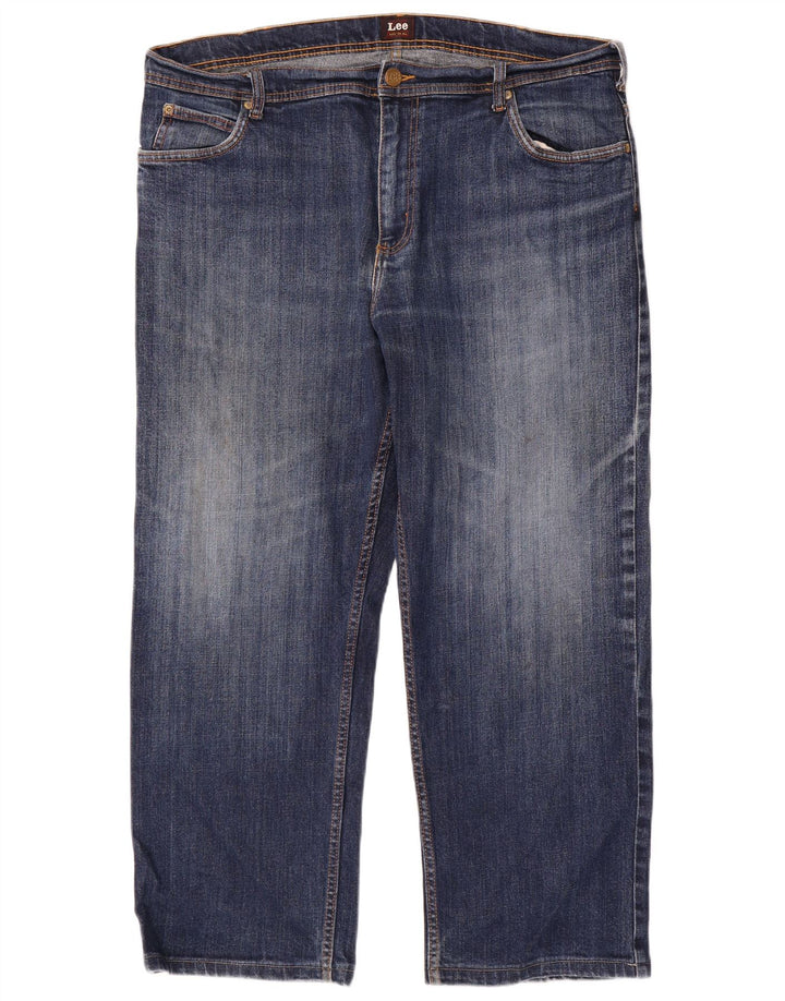 Lee Mens Brooklyn Straight Jeans W40 L27 Azul Algodão