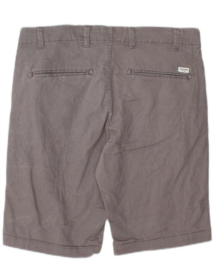 JACK & JONES Mens Chino Shorts Médio W32 Algodão Cinza