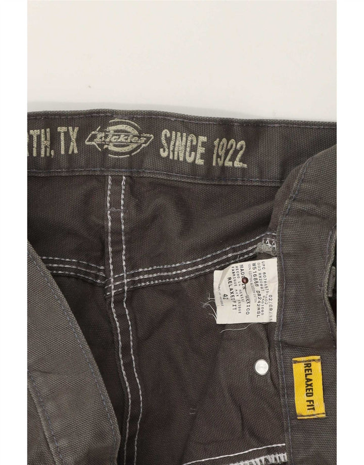 Shorts cargo masculino Dickies com ajuste relaxado W42 2XL algodão cinza