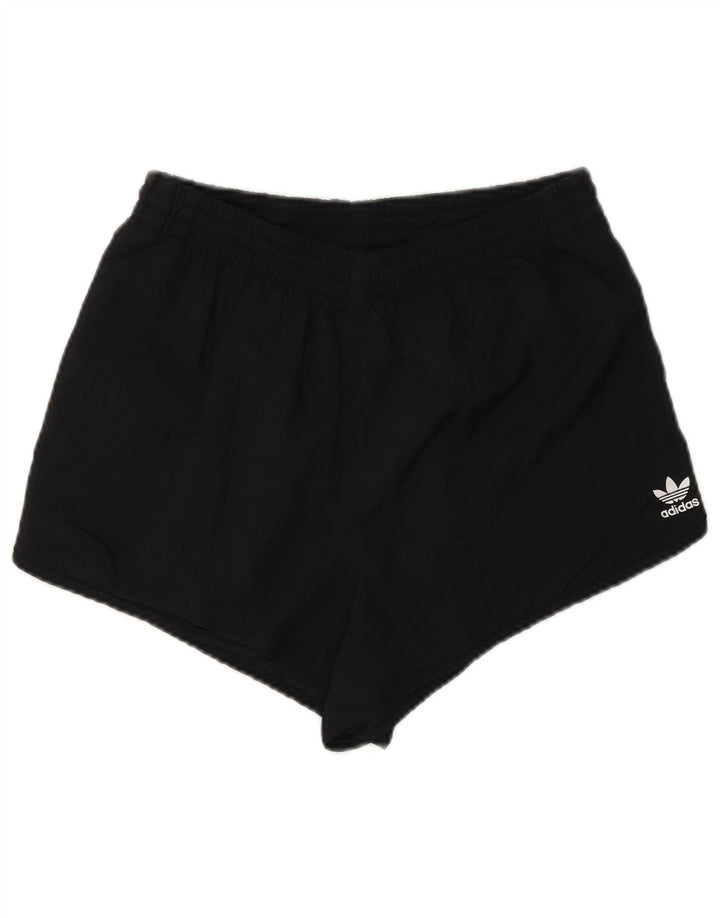 Shorts esportivos femininos Adidas UK 12 poliéster preto médio